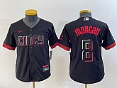 Youth Cincinnati Reds #8 Joe Morgan Black 2023 City Connect Cool Base Stitched Jersey 1,baseball caps,new era cap wholesale,wholesale hats